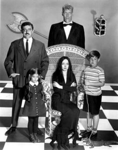 The Addams Family Cast from 1964 depicts the peculiar nature of a group of people all emanating Uranian energy of the weird and distressing.