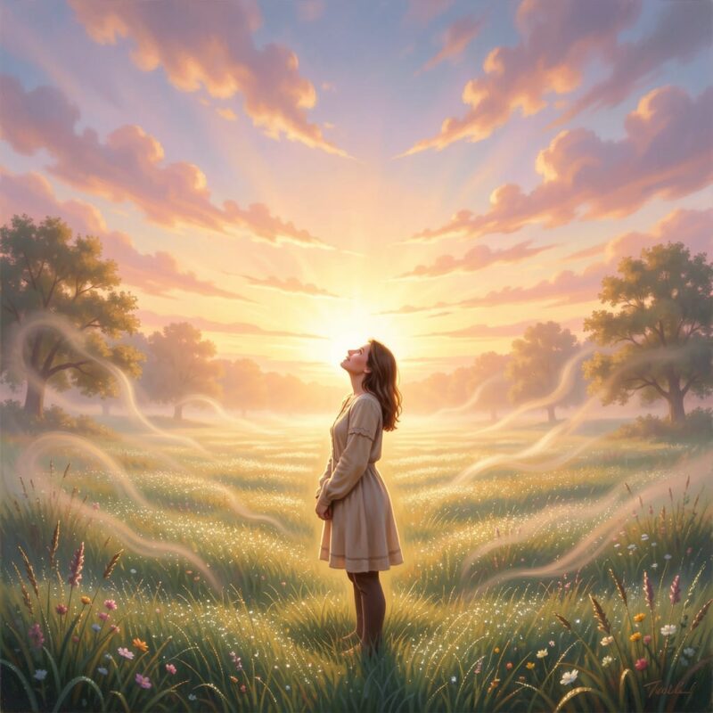 Serenity in Joy and Appreciation for Life 